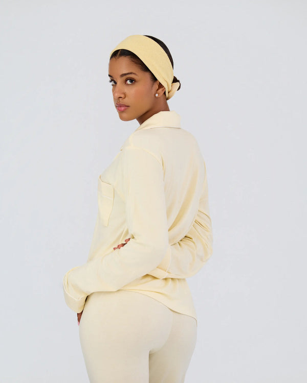 Butter Yellow Soft & Cozy Set (Long Sleeve & Pants) - K | KASA
