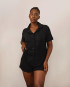 Noir Soft & Cozy Set (Short Sleeve & Shorts)