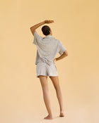 Stone Gray Soft & Cozy Set (Short Sleeve & Shorts)