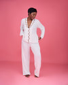 Sand Scalloped Set (Long Sleeve & Pants)
