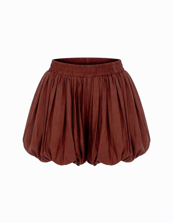 Jindu Bubble Short | Mocha