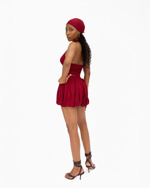 Jindu Bubble Short | Wild Berry